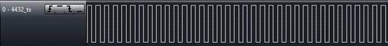 433MHz、1.2Kbps、20KHz 頻偏下 RF4432接收測(cè)試波形