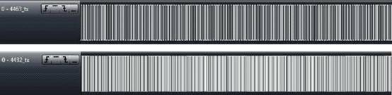 433MHz 、1.2Kbps、 30KHz 頻偏下的 RF4463 接收波形